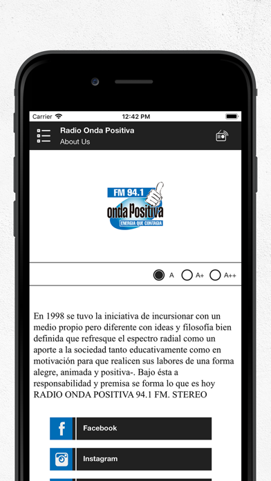 Radio Onda Positiva screenshot 4