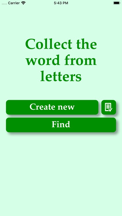 Collect the word from letters