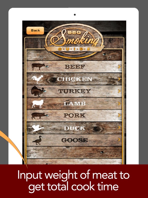 BBQ Smoking Guide! - Meat Smoker Cooking Calculator screenshot