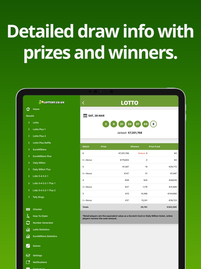irish lotto daily draw results