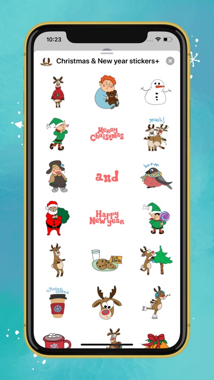 Christmas & New year stickers+