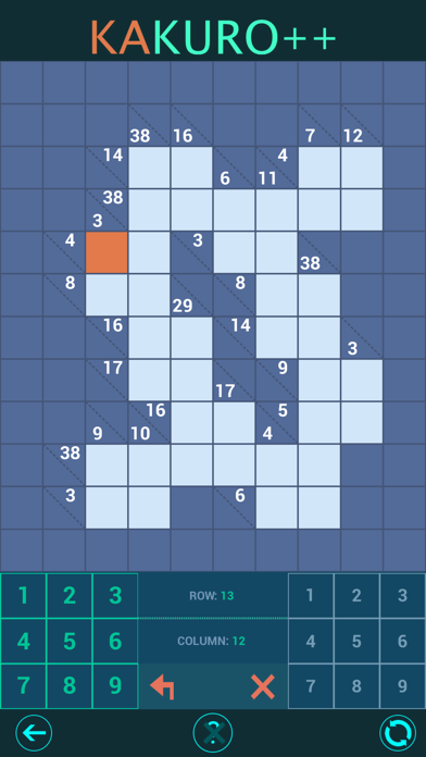 Kakuro++ Cross Sums Puzzles screenshot 3
