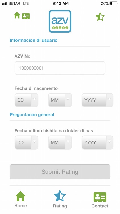 AZV Healthcare Provider Rating