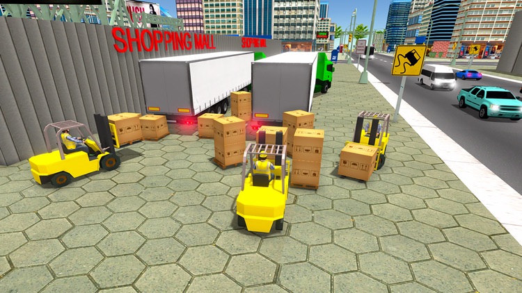 Mall Cargo Truck Forklift 3D screenshot-4