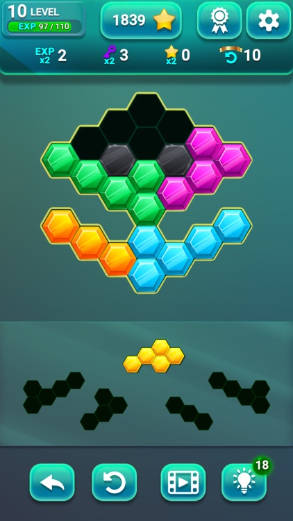 Hexa Gems Puzzle screenshot-5