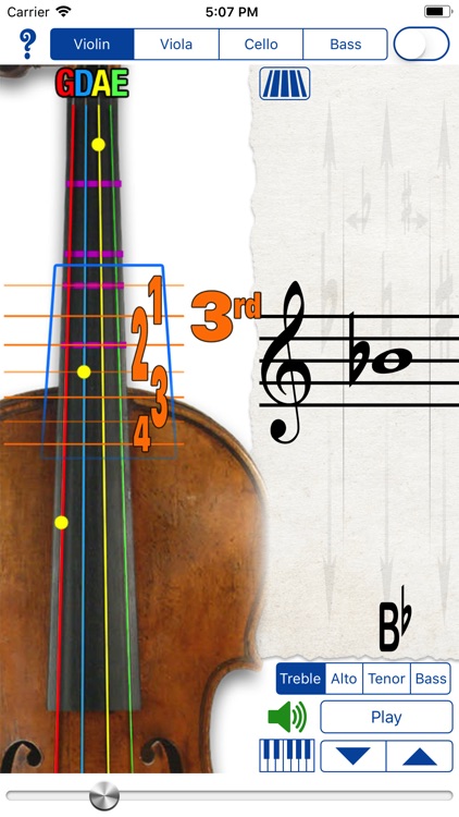 Fingering Strings for iPhone