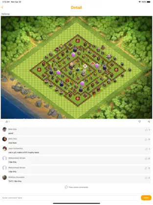 Screenshot 4 Coc War Base Layouts iphone