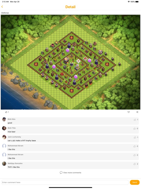 Coc War Base Layouts screenshot