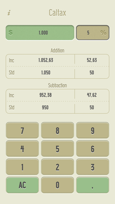 How to cancel & delete Caltax - Taxes, IVA and Percents Calculator from iphone & ipad 1