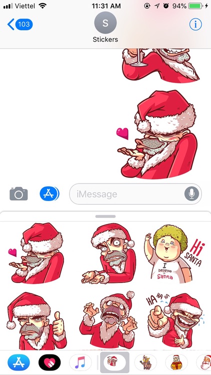 Christmas Santa - Xmas Sticker