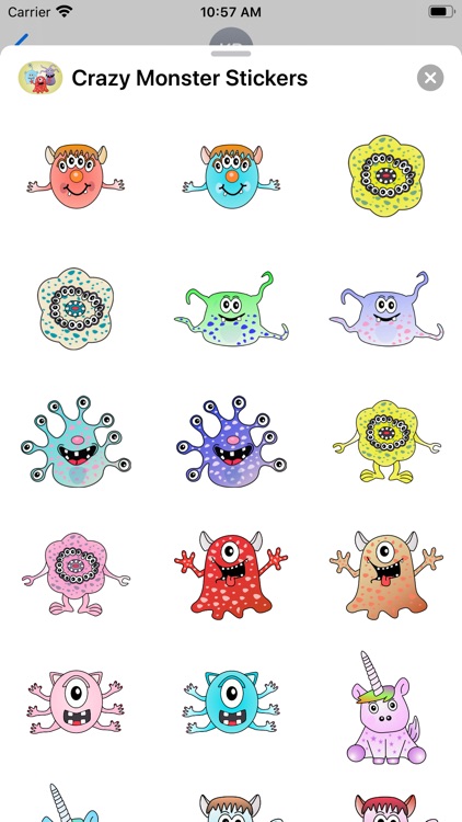 Crazy Monster Sticker Pack