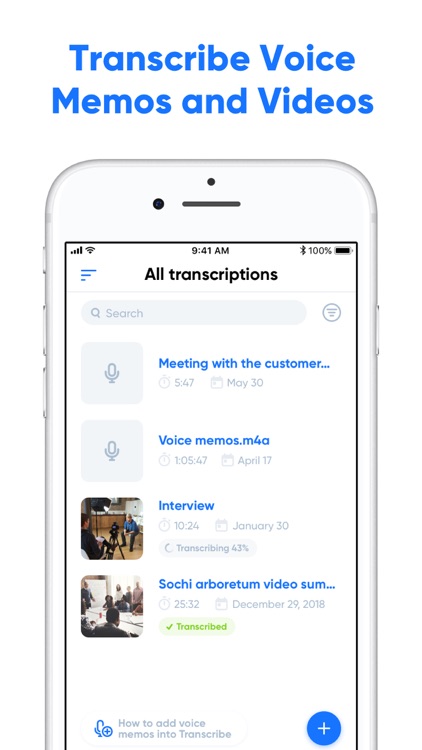 Transcribe - Speech to Text