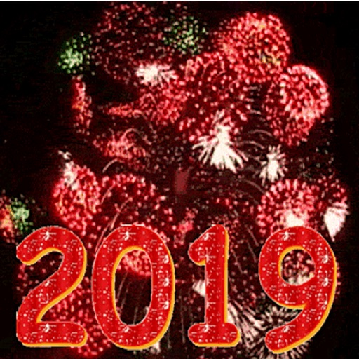 Animated 2019 Happy New Year icon
