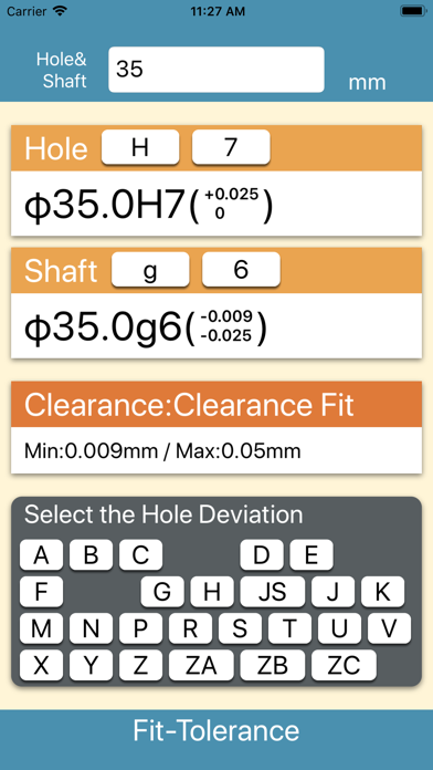 Fit Tolerance Calculator screenshot 2