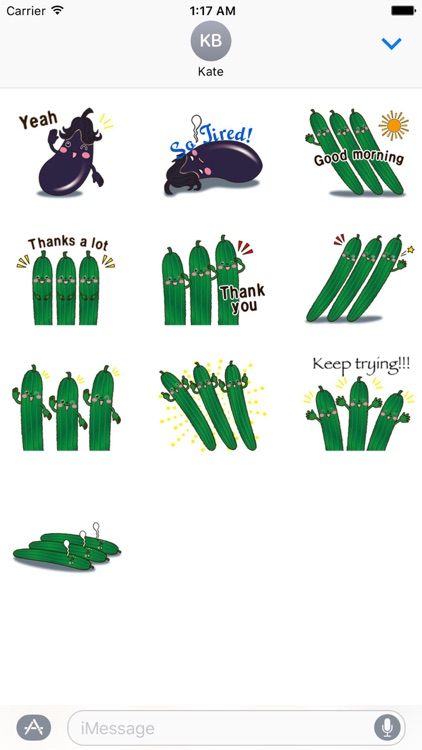 Cute Vegetables Emoji Sticker