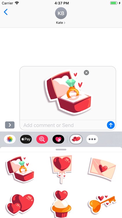 Love Hearts - Stickers Pack screenshot-6