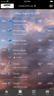 wcnc charlotte weather app iphone screenshot 2