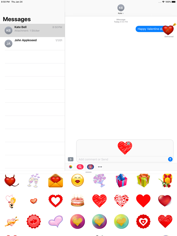 Heart Love Sticker screenshot 2