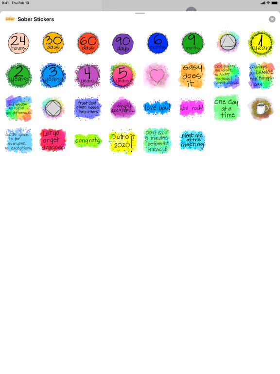 Screenshot #4 pour Sober Stickers