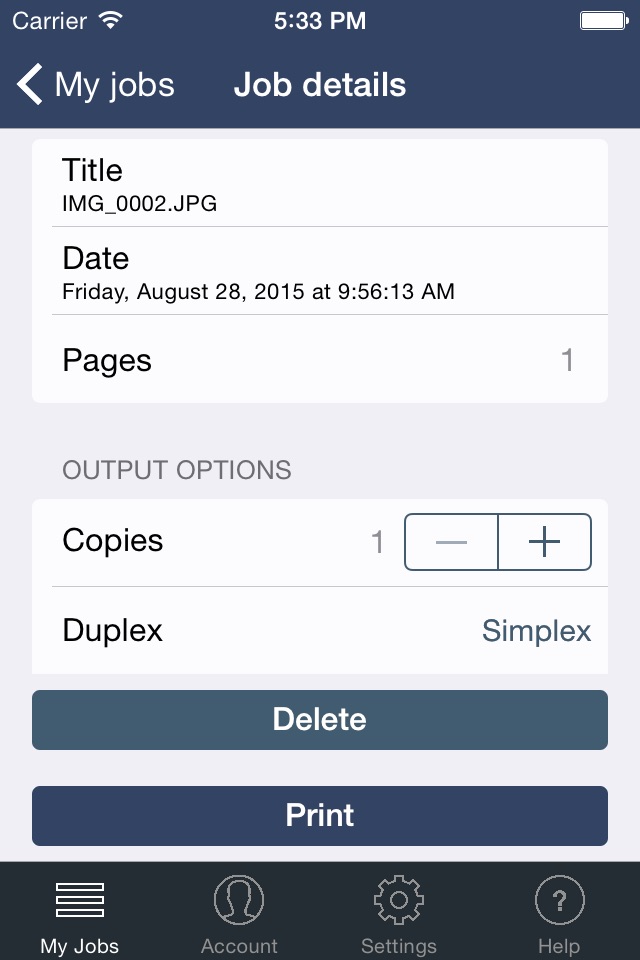 SafeCom Mobile Print screenshot 3