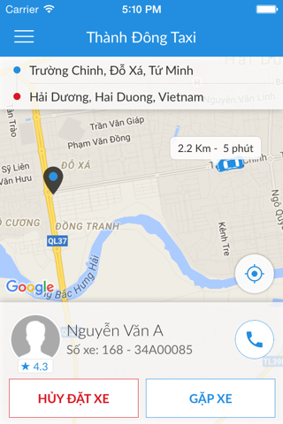 G5 Taxi Thành Đông screenshot 2