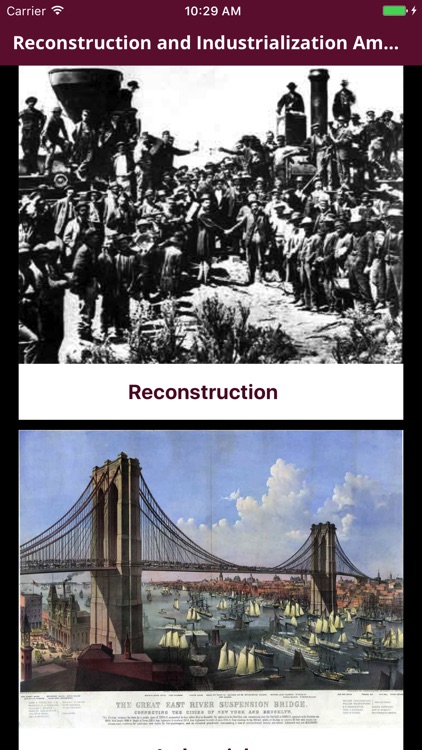 Reconstruction- to 1900