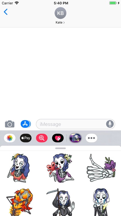 Skeleton Witch Stickers Pack