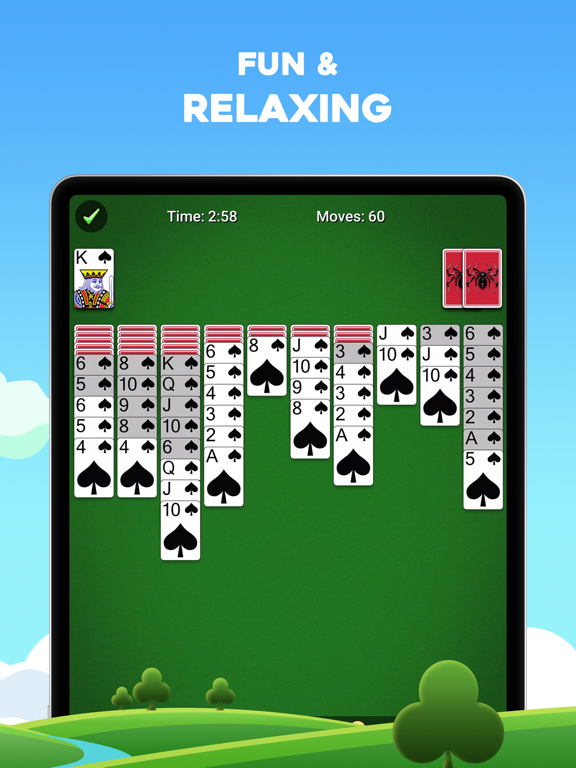 Spider Solitaire Fun Screenshots on iOS 