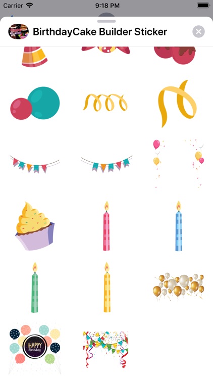 Birthday Cake Builder Sticker screenshot-7