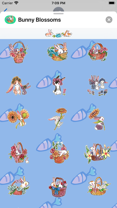Bunny Blossom Stickers screenshot 2