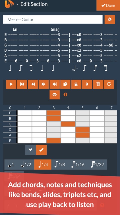 Guitar Notepad - Tab Editor