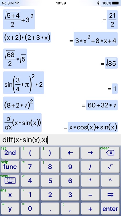 SymCalc - Symbolic Calculator