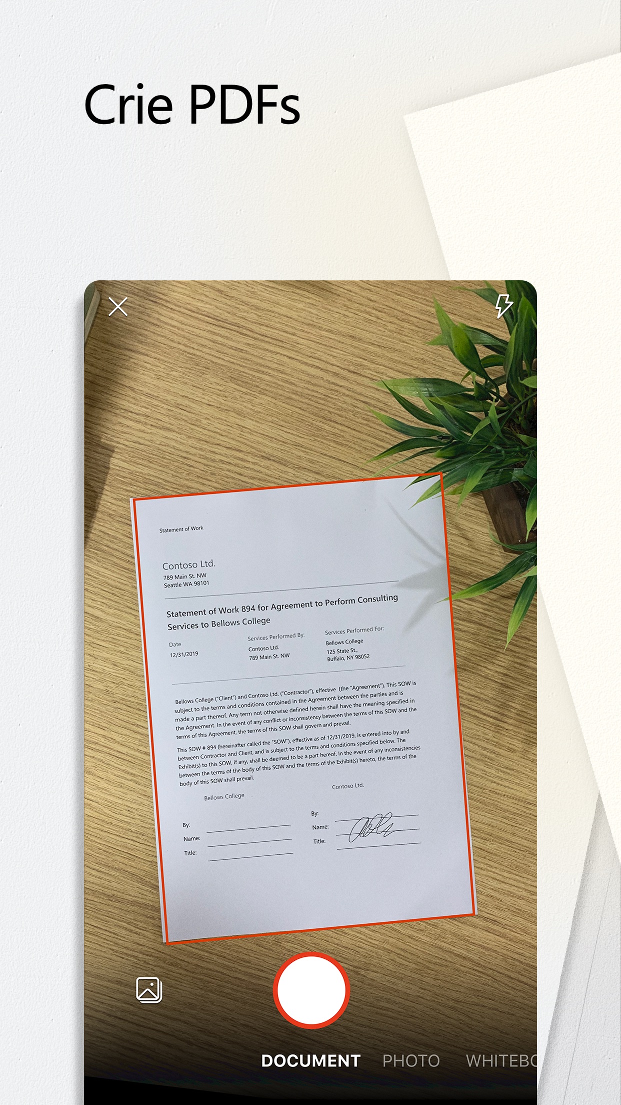 Screenshot do app Microsoft Office