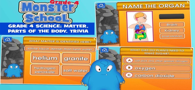 Monsters Grade 4 School Game(圖4)-速報App