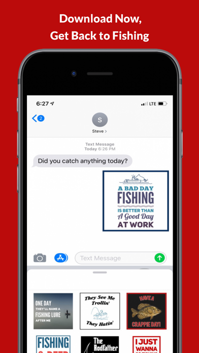 Fishing Stickers for iMessage screenshot 3