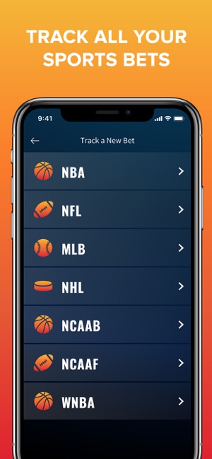 Track bets app games