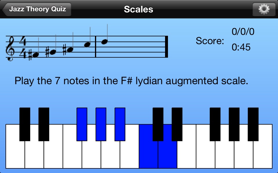 Jazz Theory Quiz screenshot 2