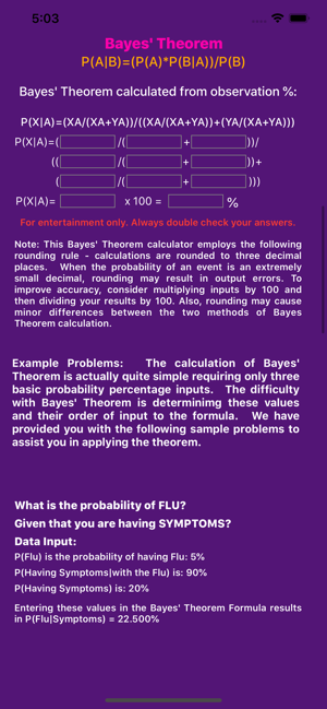 Bayes' Theorem Calculator(圖2)-速報App