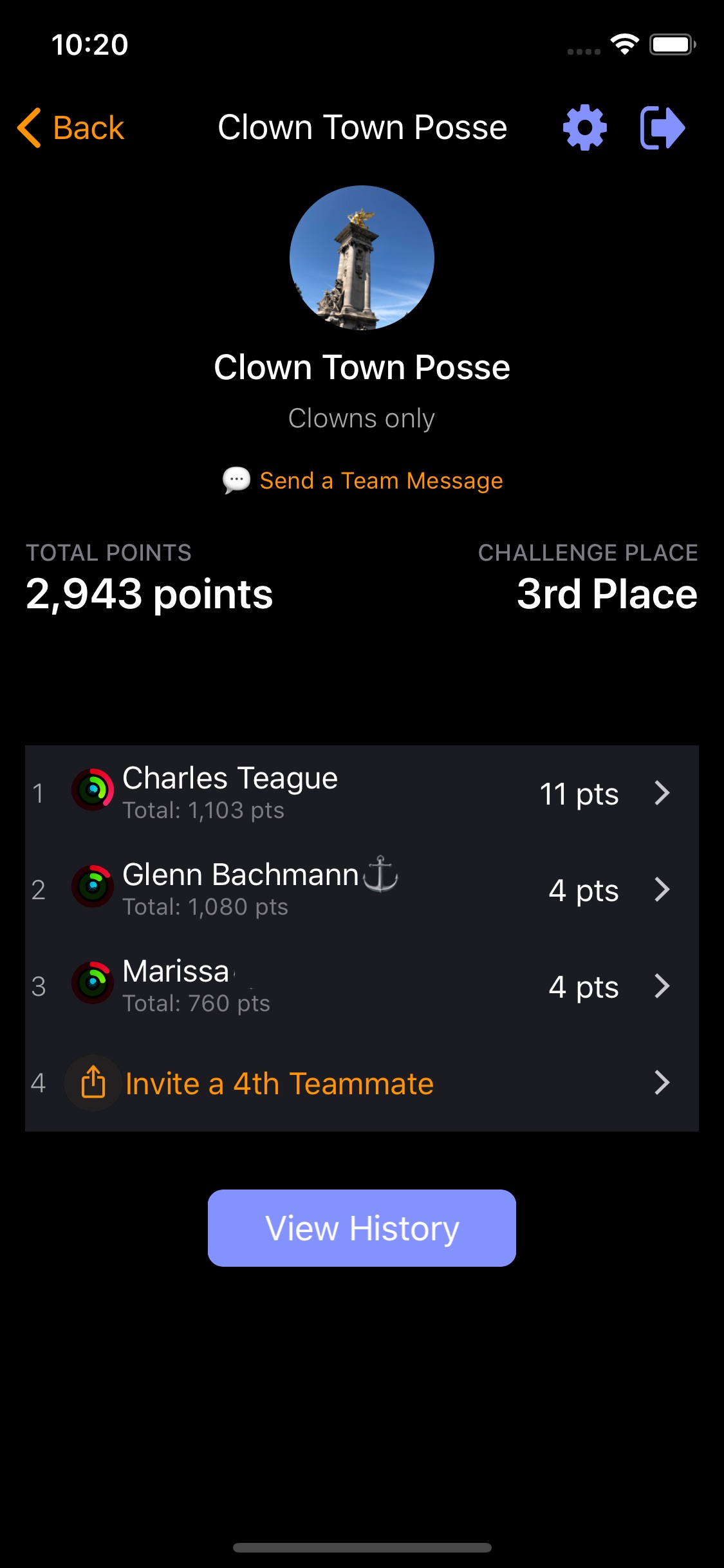 Screenshot do app Challenges - Compete, Get Fit