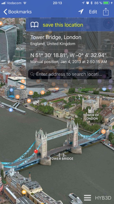 GPS location 3D/flyoverのおすすめ画像3