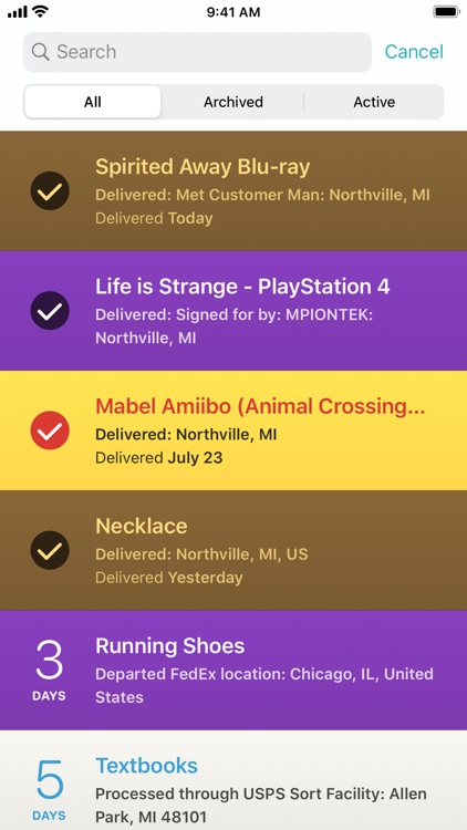 Deliveries: a package tracker screenshot-5