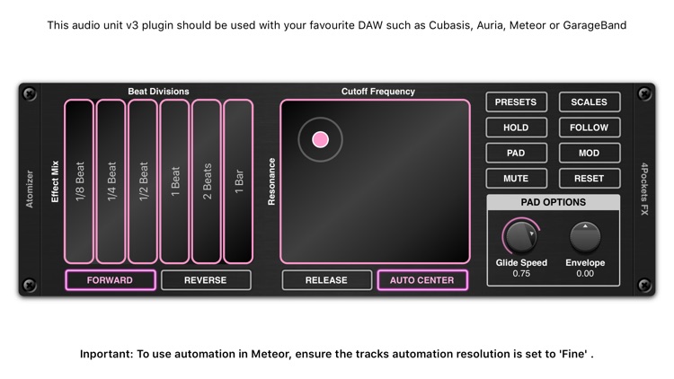 Atomizer AUv3 Plugin