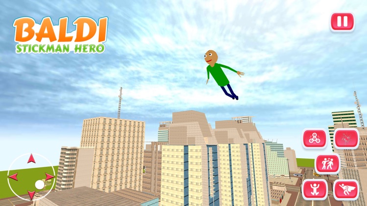 Baldi Stickman Crime City Hero