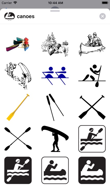 Canoes and Kayak Stickers