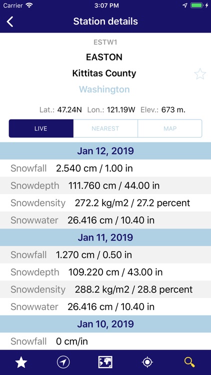 NOAA Snow Live Weather