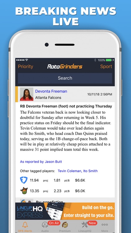 RotoGrinders Daily Fantasy