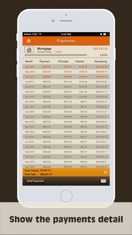 Debts Monitor Pro screenshot-1