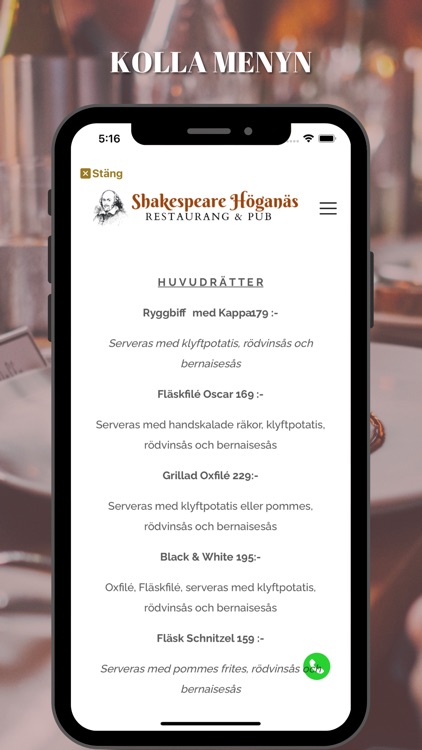 Restaurang Shakespeare screenshot-3