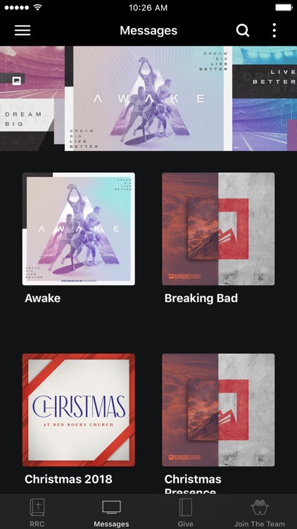 The Red Rocks Church App