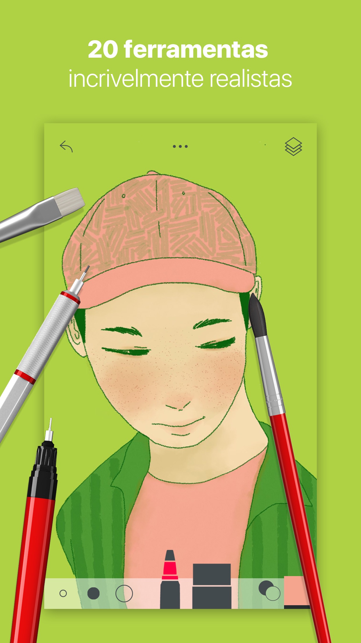 Screenshot do app Tayasui Sketches Pro